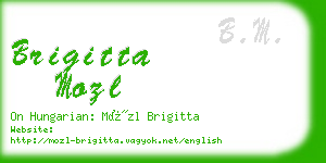 brigitta mozl business card